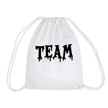 team - Drawstring Bag - white - Front
