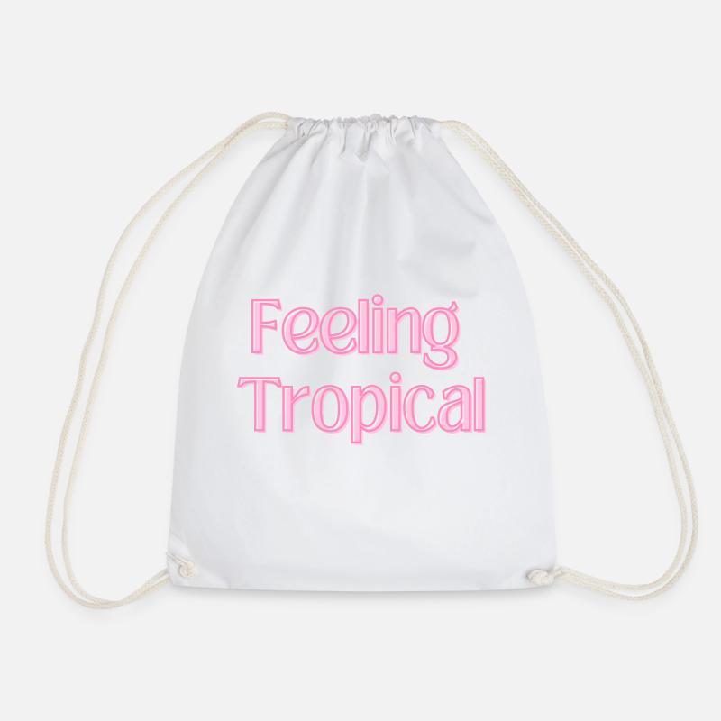 Feeling Tropical - Turnbeutel - Weiß