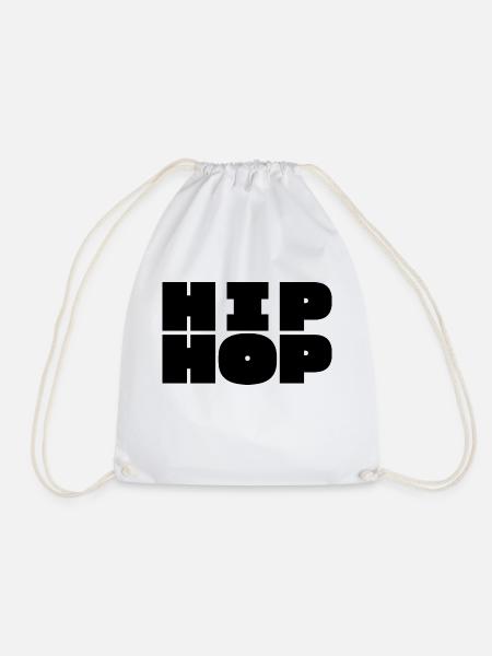 Mutiges Hip-Hop-Logo-Design - Turnbeutel - Weiß