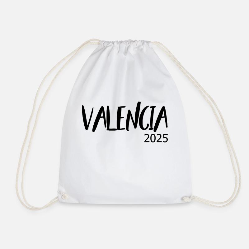 Valencia 2025 - Drawstring Bag - white
