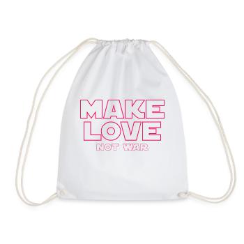 FAITES L’AMOUR, PAS LA GUERRE - Sac de sport léger - blanc - Devant