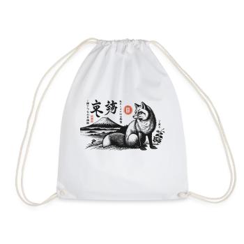 Kitsune Spirit – Guardian of Mount Fuji - Turnbeutel - Weiß - Vorne