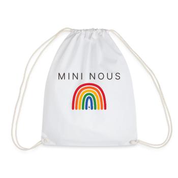 Bébé Naissance Grossesse Maman Enfant - Sac de sport léger - blanc - Devant