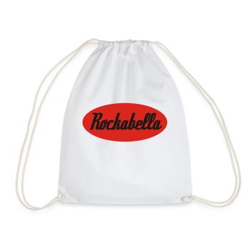 Rockabella Rockabilly Psychobilly Rock and Roll - Drawstring Bag - white - Front