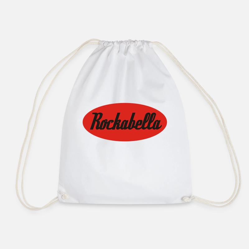 Rockabella Rockabilly Psychobilly Rock and Roll - Turnbeutel - Weiß