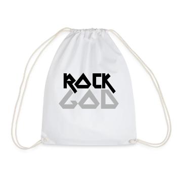 ROCK GOD - Turnbeutel - Weiß - Vorne
