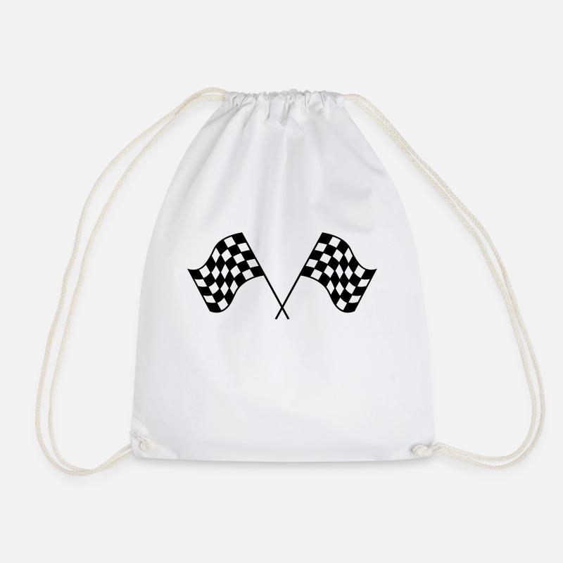 pwr_race_flag - Turnbeutel - Weiß