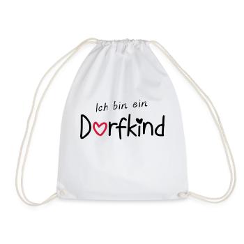 Ich bin ein Dorfkind - Turnbeutel - Weiß - Vorne
