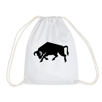 bull_2 - Turnbeutel - Weiß - Vorne