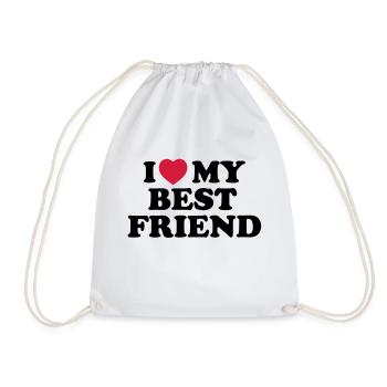 I love my bestfriend - Turnbeutel - Weiß - Vorne