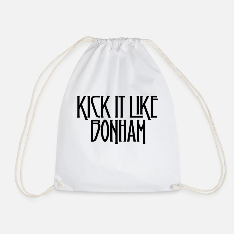 Kick it like Bonham - Turnbeutel - Weiß