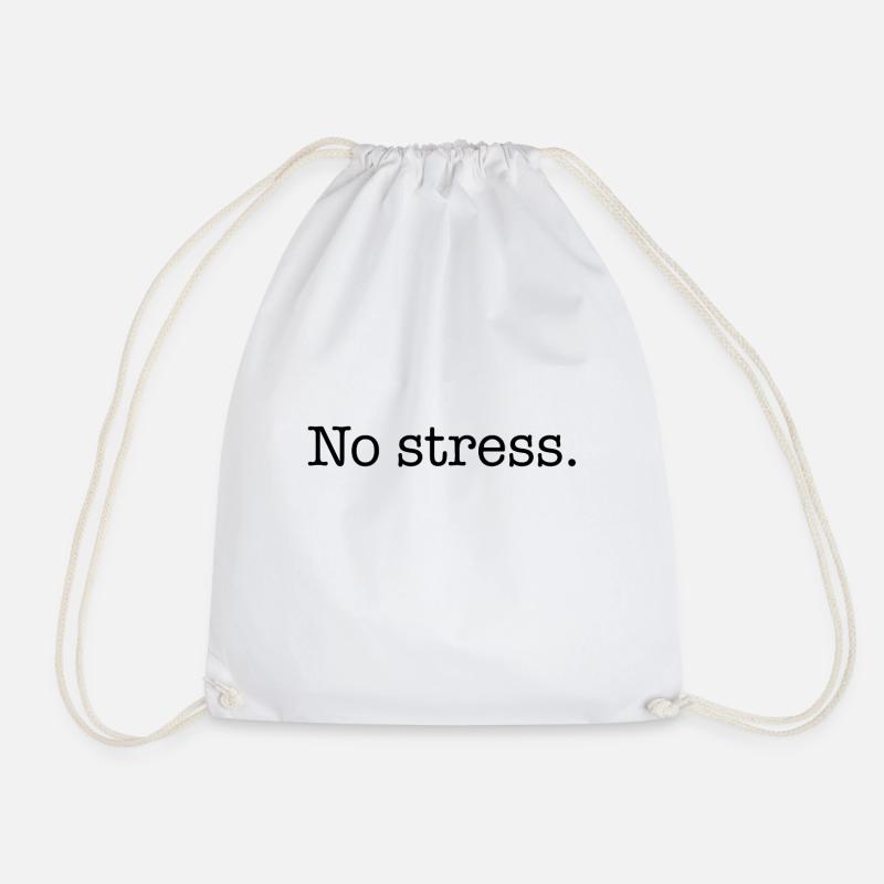 No Stress - Turnbeutel - Weiß