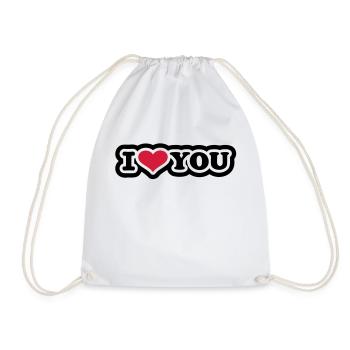 I love you - Sac de sport léger - blanc - Devant