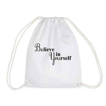 Croyez en vous-même - Sac de sport léger - blanc - Devant