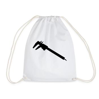 caliber_g1 - Drawstring Bag - white - Front