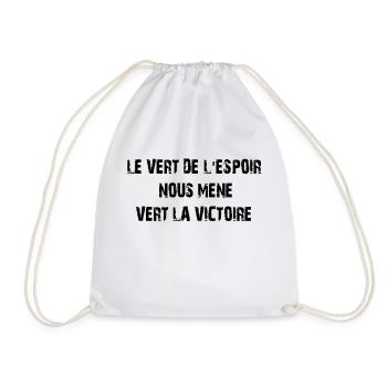 le_vert_de_l'espoir - Sac de sport léger - blanc - Devant