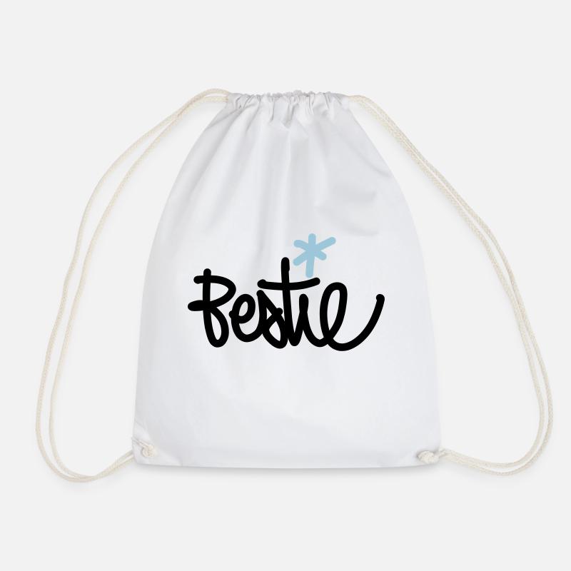 Bestie - Beste Freundin - Turnbeutel - Weiß