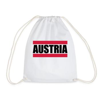 Cool Austria Design - Turnbeutel - Weiß - Vorne