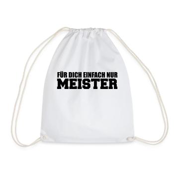 meister - Turnbeutel - Weiß - Vorne