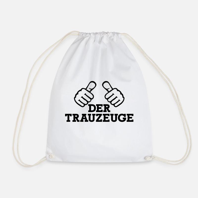 Trauzeuge - Turnbeutel - Weiß