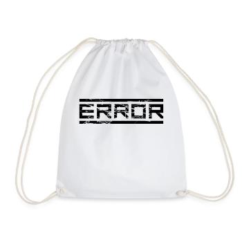 kratzer risse geek error computer download nicht g - Turnbeutel - Weiß - Vorne
