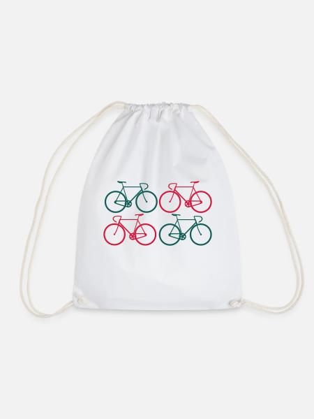 Fahrrad Rennrad Bicycle Sport 2c - Turnbeutel - Weiß