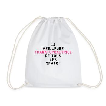 Thanatopraxie / Thanatopracteur / Thanatopractrice - Sac de sport léger - blanc - Devant