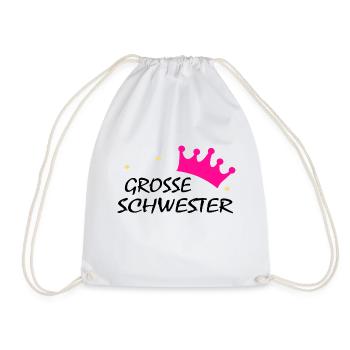 grosse schwester - Turnbeutel - Weiß - Vorne