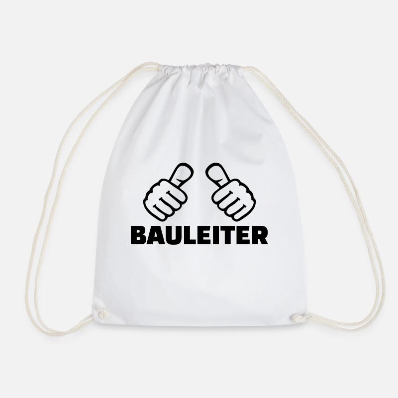 Bauleiter - Turnbeutel - Weiß