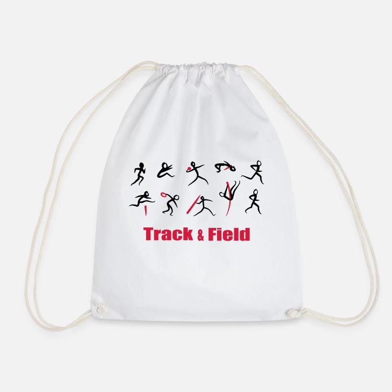 Decathlon, Track and Field - Drawstring Bag - white
