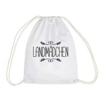 landmädchen - Turnbeutel - Weiß - Vorne