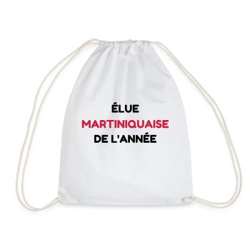 Martinique / 972 / Caraïbes / Martiniquais - Drawstring Bag - white - Front
