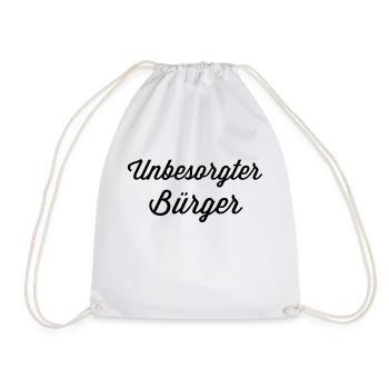 Unbesorgter Buerger - Turnbeutel - Weiß - Vorne