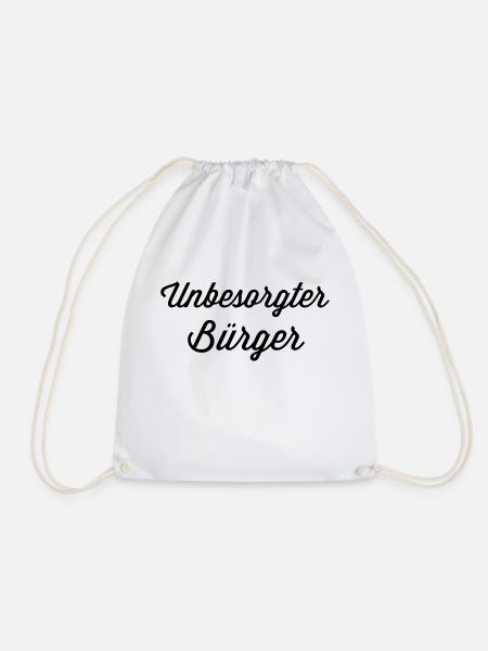 Unbesorgter Buerger - Turnbeutel - Weiß