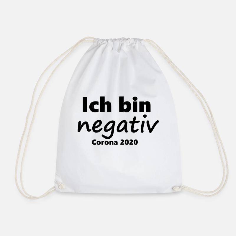 Corona - Ich bin negativ - Turnbeutel - Weiß