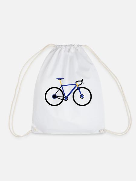 Gravel Bike Fahrrad - Turnbeutel - Weiß