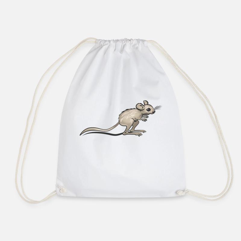 wuesten-springmaus - Drawstring Bag - white