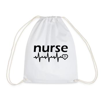 Nurse Krankenschwester Doktor - Turnbeutel - Weiß - Vorne