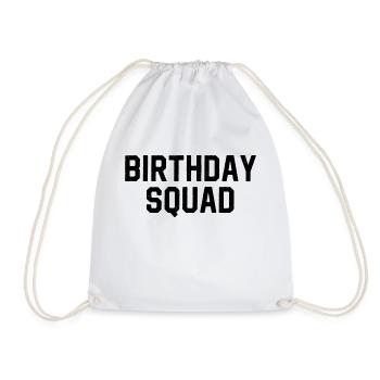 Birthday Squad - Turnbeutel - Weiß - Vorne