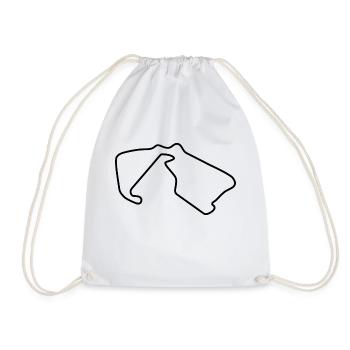 Great Britain Race Track - Drawstring Bag - white - Front