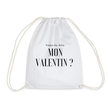 veux tu être mon Valentin? - Sac de sport léger - blanc - Devant