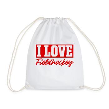 J’adore le hockey sur gazon - Sac de sport léger - blanc - Devant