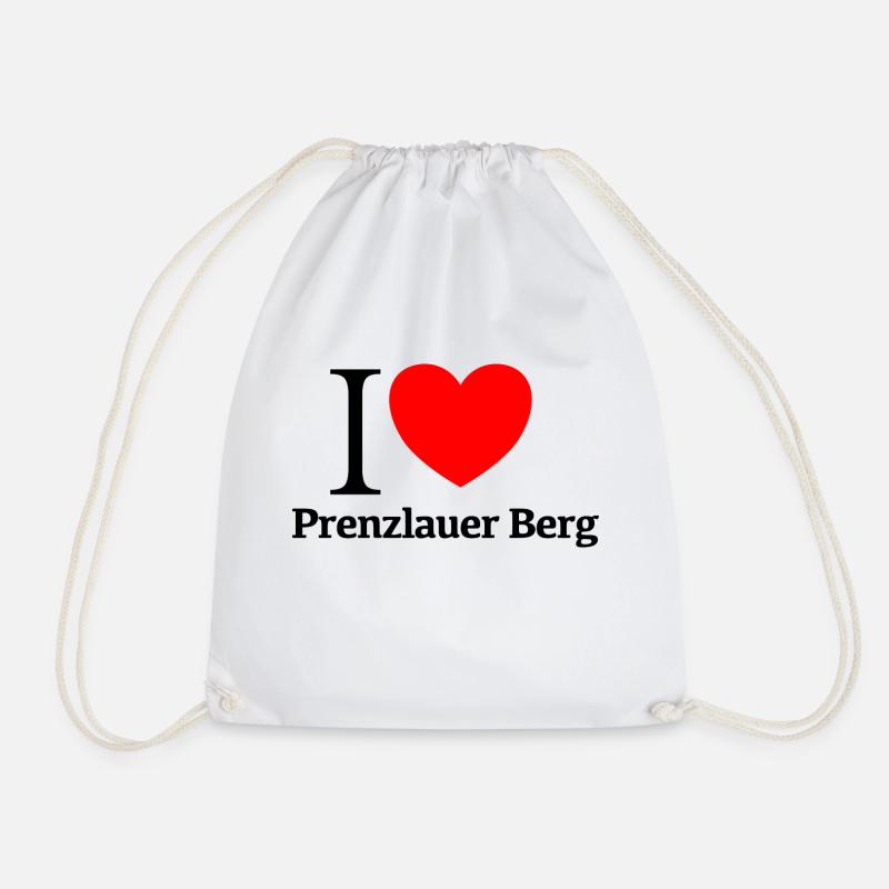I LOVE PBERG - Turnbeutel - Weiß
