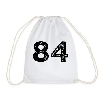 Maillot à 84 numéros - Sac de sport léger - blanc - Devant
