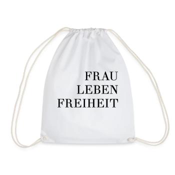 Frau Leben Freiheit Iran - Turnbeutel - Weiß - Vorne