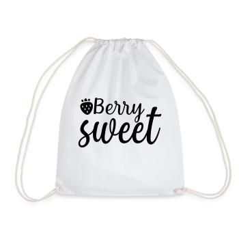 5 berry sweet - Drawstring Bag - white - Front
