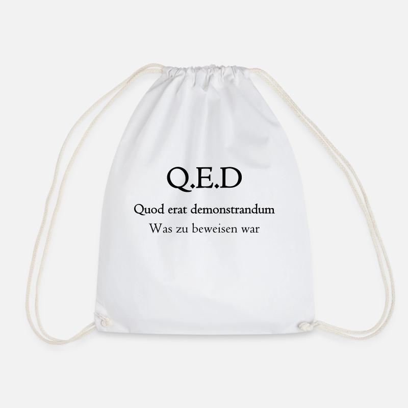 Quod erat demonstrandum (Q.E.D) - Turnbeutel - Weiß