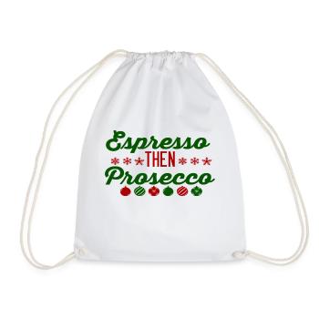 Espresso puis Prosecco - Sac de sport léger - blanc - Devant