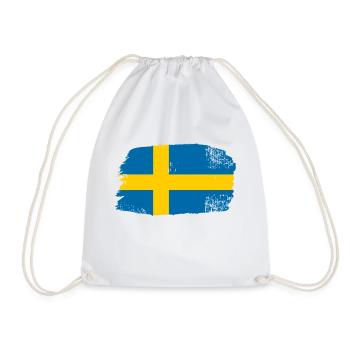 Schweden - Turnbeutel - Weiß - Vorne