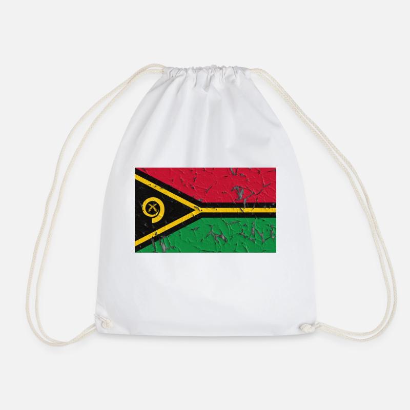 Vanuatu - Drawstring Bag - white